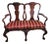 Chippendale Style Wood Two Person Settee For Sale