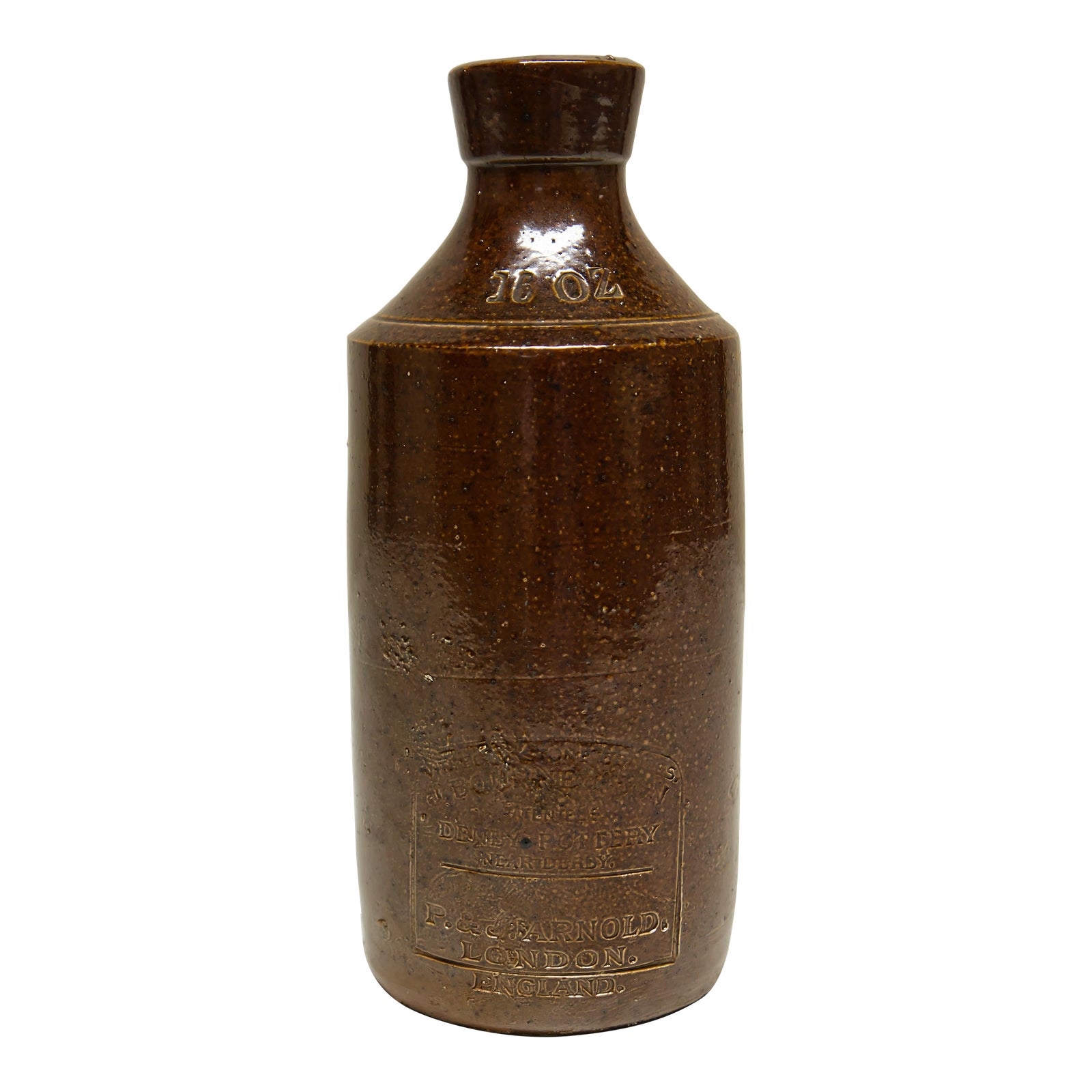J. Bourne & Son Denby Pottery P & J Arnold London 16 Oz Ink Bottle