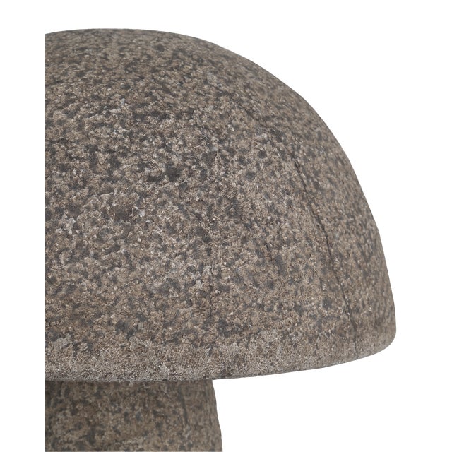 Contemporary Currey & Company Small Granite Mushroom For Sale - Image 3 of 7