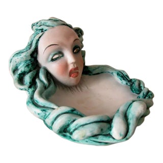Antique Austrian Vienna Secession, Mask Tray Manner of Wiener Werkstatte For Sale