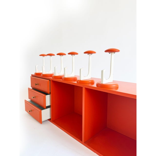 Plastic Vintage Orange Lacquered Coat Rack from Schönbuch, 1980s For Sale - Image 7 of 11