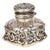 19th Century Antique Whiting Fine Sterling Silver Clad Rococò Style Inkwell For Sale