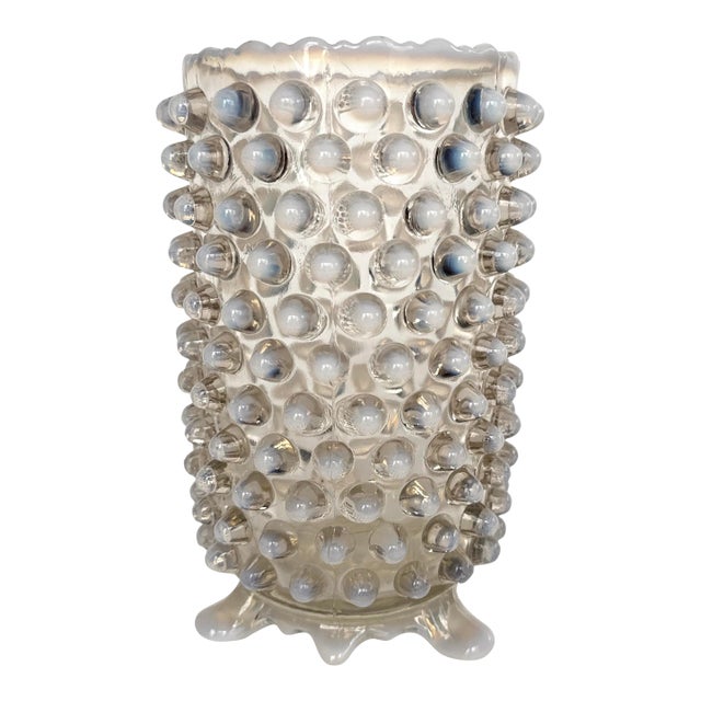 Fenton Art Glass Vase - Opalescent Hobnail For Sale