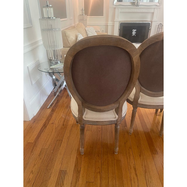 Wood Set of 4 Restoration Hardware French Farmhouse Chairs For Sale - Image 7 of 12