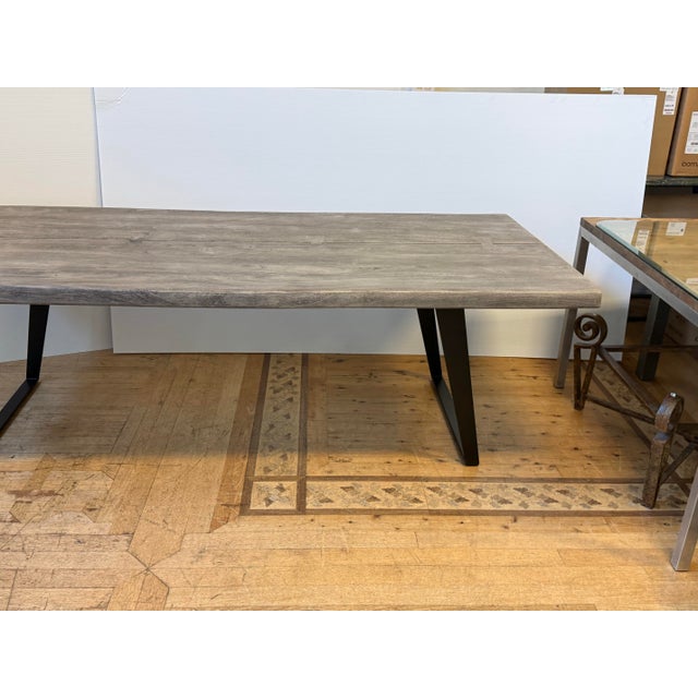 Crate & Barrel Yukon Live Edge Dining Table For Sale - Image 12 of 12