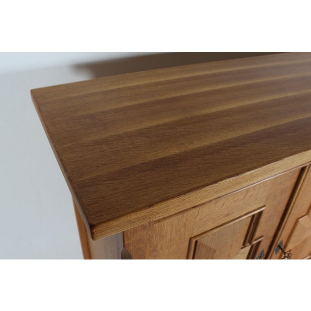 Danish Sideboard in Oak by Henning Kjærnulf, 1970s For Sale - Image 13 of 17