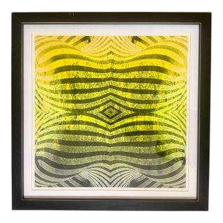 Modernist Signed Print, Framed For Sale