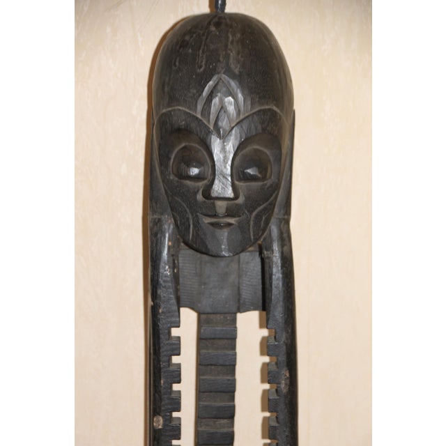 Contemporary Carved Wood CD Holder Display, 1980s For Sale - Image 3 of 18