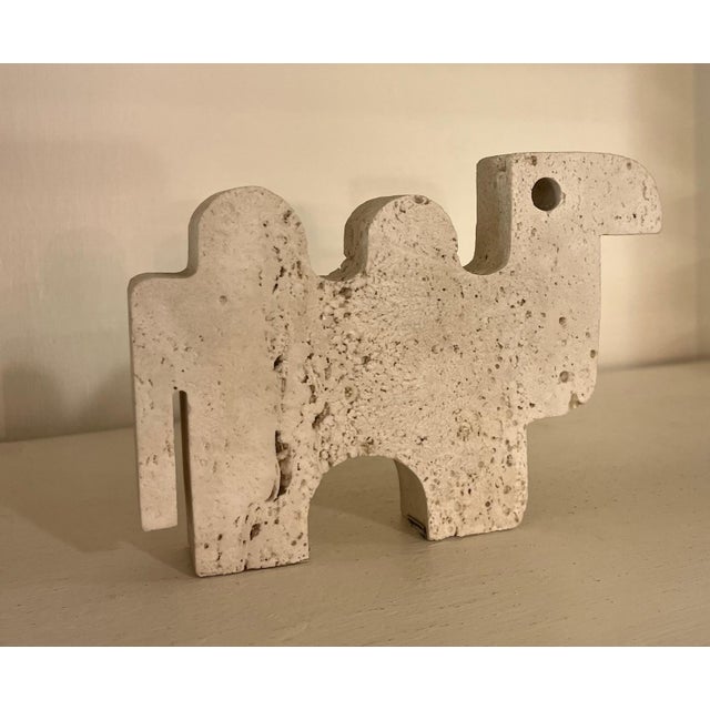 Original Fratelli Mannelli sculpture attributed to enzo Mari, bearing manufacturer's stamp. The sculpture is in excellent...