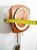 Brown Mid Century Modern Wall Clock Teak Pendulum Weights Brixon Denmark Chime For Sale - Image 8 of 10