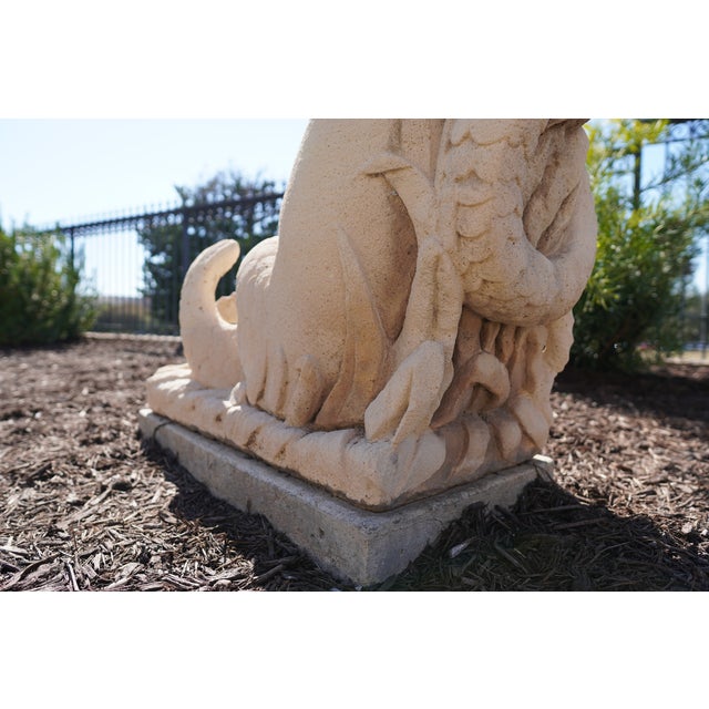 1990s Large White Garden Statue For Sale - Image 13 of 13