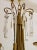 1960's Tommi Parzinger Style Brass and Crystal Chandelier For Sale - Image 12 of 13