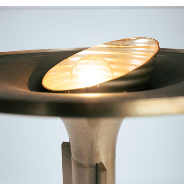 Metal Art Deco Brass Torchère Floor Lamp, 1925-1935 For Sale - Image 7 of 18