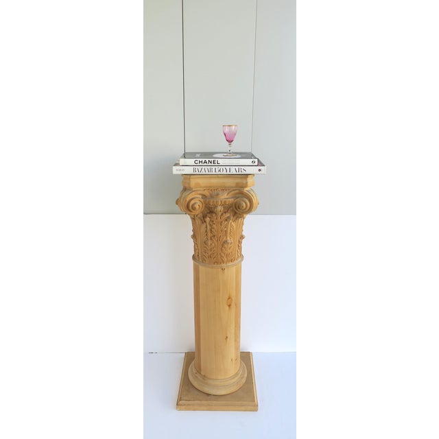 Late 20th Century Column Pedestal Stand, Greco-Roman Style, Late-20th Century For Sale - Image 5 of 11