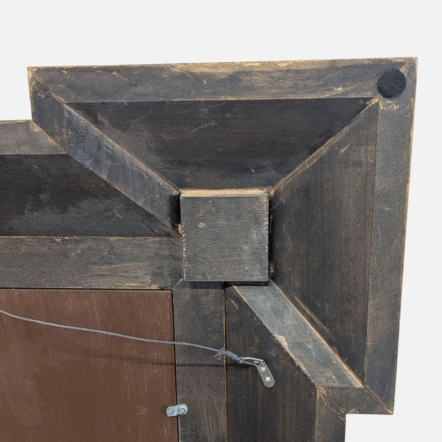 Early 20th Century Antique Mirror in Wood Carved Frame For Sale - Image 5 of 5