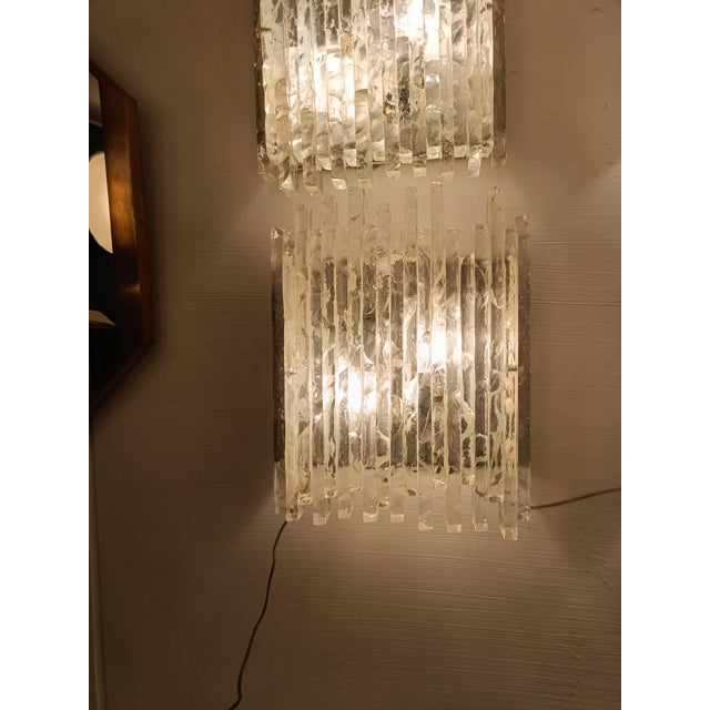 Mid-Century Modern Glass Vesta Wall Lamp by Albano Poli for Poliarte, Italy 1960s For Sale - Image 3 of 9