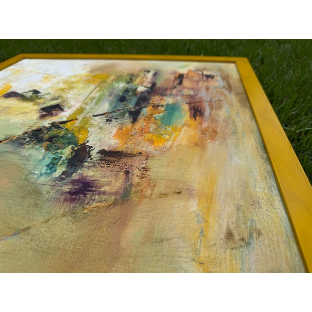 1970s 1976 Sylvia Bank Abstract Expressionist Painting For Sale - Image 5 of 12