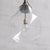 Large Clear Glass and Brass Bulb Shaped Pendant Light For Sale - Image 3 of 7