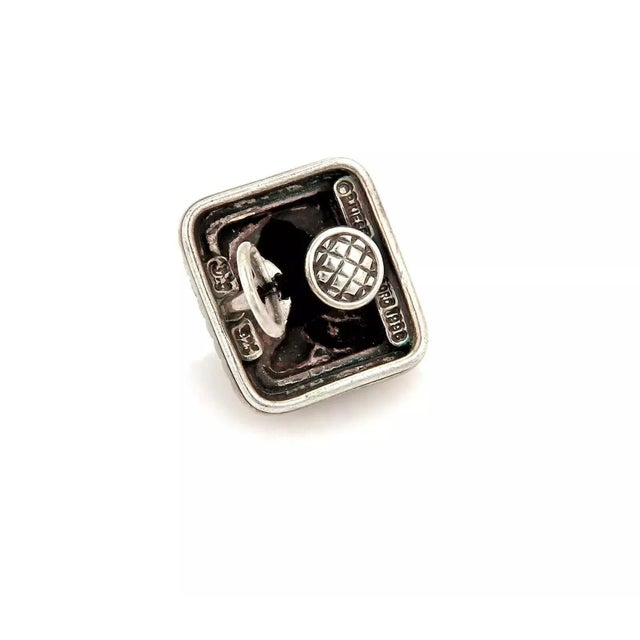 Contemporary Kieselstein-Cord Sterling Silver Fish Rectangular Shape Clip on Earrings - 2 Pieces For Sale - Image 3 of 4