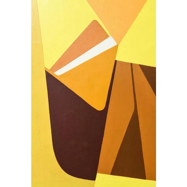 Modern Ib Geertsen, Composition, 1959, Oil Painting For Sale - Image 3 of 6