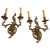 Art Deco French Bronze Wall Sconces With Electrified Candelabra - a Pair For Sale