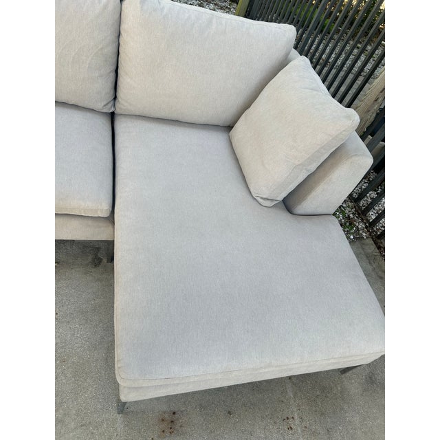 Textile Lazar Modern Down Sectional For Sale - Image 7 of 7