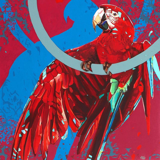 Early 21st Century Rafal Gadowski, Parrot 19, 2026, Oil on Canvas For Sale - Image 5 of 5