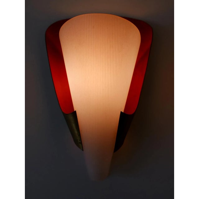 Mid-Century Modern German Brass & Acrylic Glass Sconces, 1960s, Set of 2 For Sale - Image 12 of 18