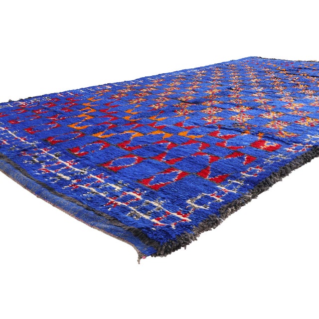 21910 Vintage Beni M'Guild Moroccan Rug, 06'01 x 12'03. The Grange Estate: A Vintage Beni M'Guild Moroccan Masterpiece of...
