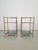 Mid-Century Modern Mid-Century Modern 3-Tier Side Tables in Brass and Smoked Glass from Maison Jansen, 1960s, Set of 2 For Sale - Image 3 of 13