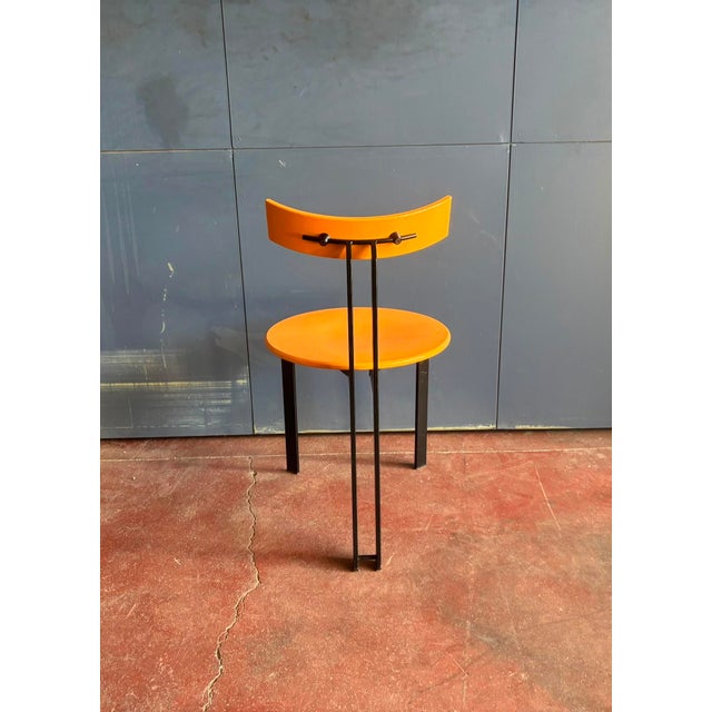 Zeta Dining Chairs by Harvink, Salmon, 1980s, Set of 6 For Sale - Image 4 of 6
