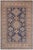 Bohemian Kazak Tribal Light Blue/Beige Wool Rug - 4'0''x6'1'' For Sale - Image 9 of 10