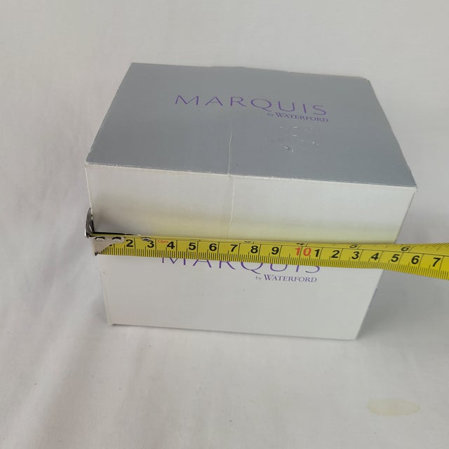 Marquis by Waterford Crystal Egg Trinket Box With Bow in Box For Sale - Image 15 of 16