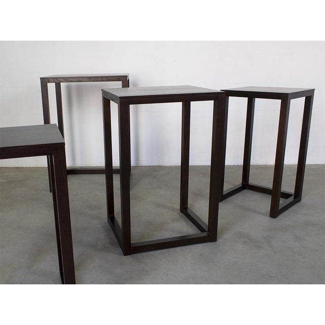 Tables by J. Hoffmann for Wittmann 1980s, Set of 4 For Sale - Image 9 of 14