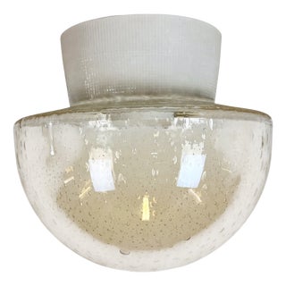 Vintage White Porcelain Ceiling Light, 1970s For Sale