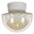 Vintage White Porcelain Ceiling Light, 1970s For Sale