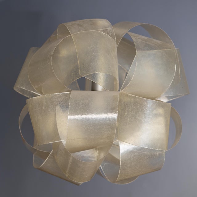 Fiberglass Pendant Light by E. Botta, 1970, in Very Good conditions. Designed 1970 to 1979 This piece has an attribution...