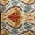 Handcrafted decorative pillow case. Double sided colored linen, red, brown, gold, turquoise blue and cream background,...