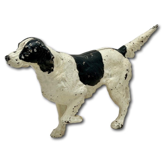 Figurative Large Vintage Hubley Manufacturing Company Cast Iron Setter / Hunting Dog Doorstop - Circa 1930s For Sale - Image 3 of 18