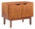 Jens Risom Mid Century Walnut 2 Door Cabinet Credenza For Sale