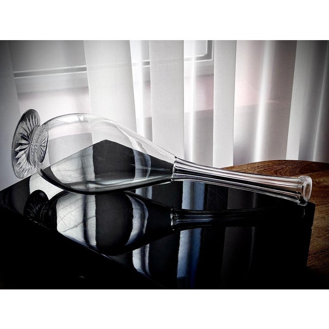 Antique Clear Glass Teardrop Decanters, 1890s, Set of 2 For Sale - Image 14 of 16
