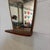 Vintage Danish Teak Mirror with Shelf, 1960 For Sale - Image 4 of 6