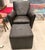 Calia Italian Leather Chair and Ottoman For Sale - Image 10 of 10
