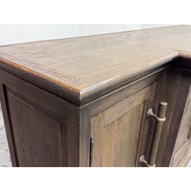 Brown Restoration Hardware 20th Century English Media Console For Sale - Image 8 of 12