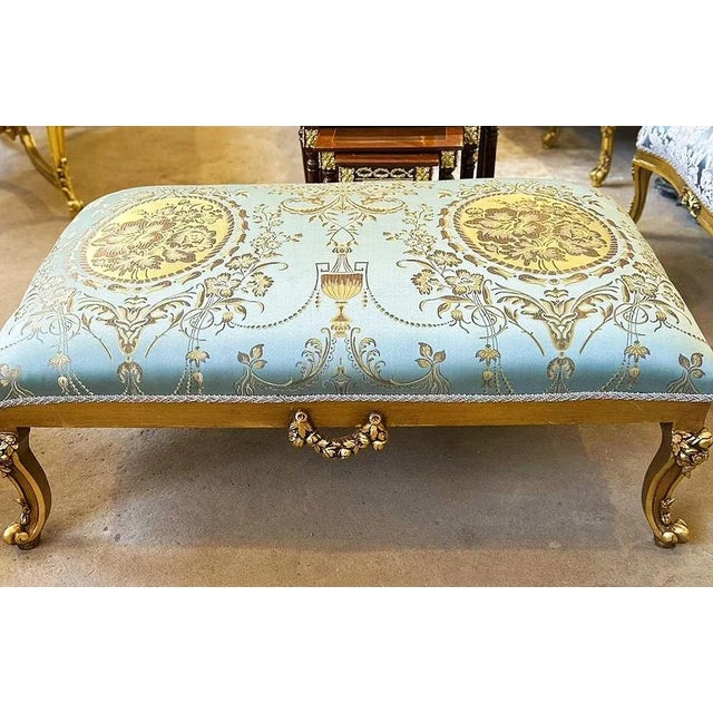 French French Style Bench Chair For Sale - Image 3 of 3