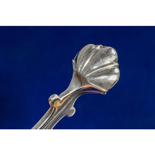 Beautiful English Georgian Antique Sterling Silver English Sugar Nips Tea Tongs For Sale - Image 12 of 12