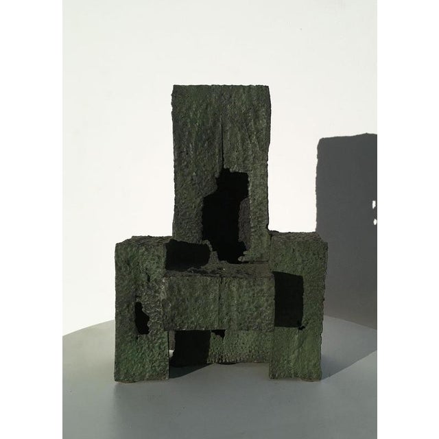 Italian Cast Iron Abstract Sculpture by Urano Palma, 1985 For Sale - Image 12 of 18