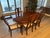 American Late 20th Century Drexel Heritage Solid Wood Extendable Dining Table With 6 Reupholstered Chairs For Sale - Image 3 of 15