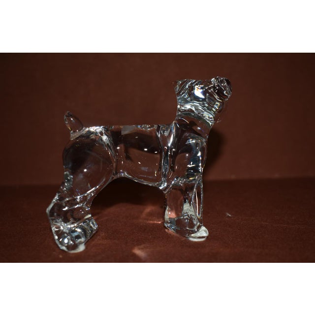 Baccarat Vintage Baccarat Dog Crystal Figurine Paperweight For Sale - Image 4 of 12
