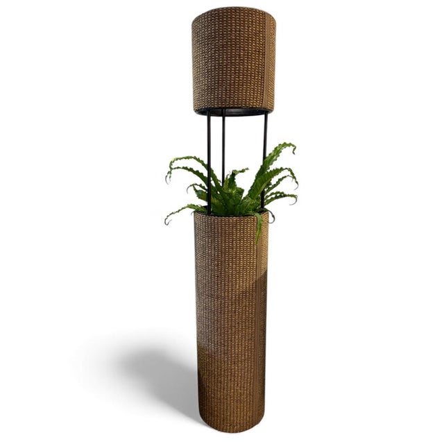 Brown Vintage Italian Modular Sofa in Cream and Grey Bouclé with Leather Piping, 1974, Set of 11 For Sale - Image 8 of 18